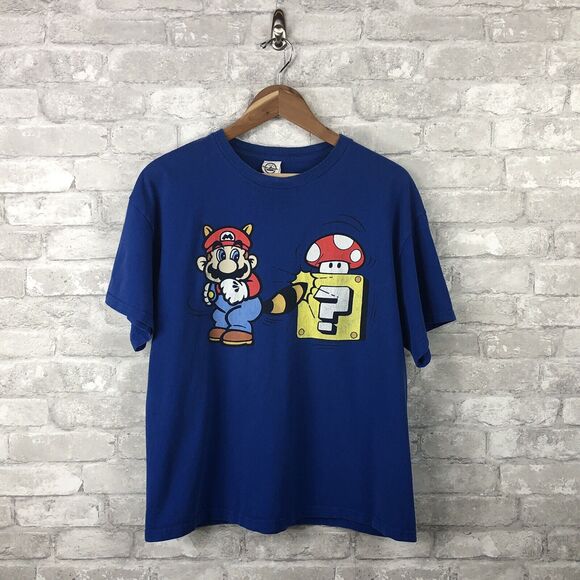 2002 Nintendo Super Mario Bros T-Shirt, Delta Tag Size Large - Picture 1 of 12